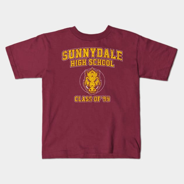 Sunnydale High School Class of '99 Kids T-Shirt by huckblade